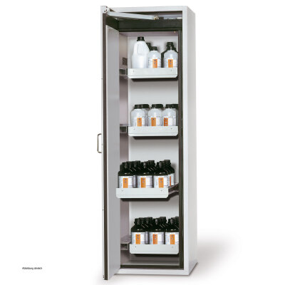 asecos safety storage cabinet Q-PEGASUS-90, 60 cm, door hinge left