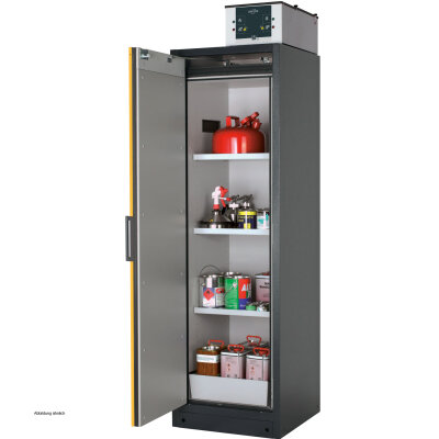 asecos safety storage cabinet Q-PEGASUS-90, 60 cm, door hinge right