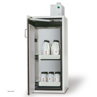 asecos safety storage cabinet S-PEGASUS-90, 60 cm, height 1298 cm, door hinge left
