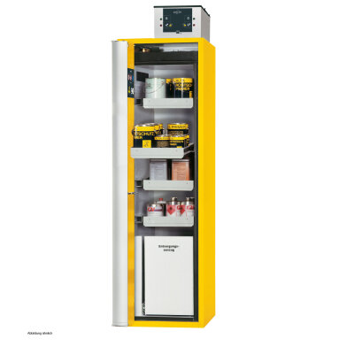 asecos safety storage cabinet S-PHOENIX-90, 60 cm, depth 75 cm, door hinge left