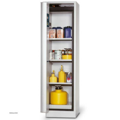 asecos safety storage cabinet S-PHOENIX-30, 60 cm, door hinge left