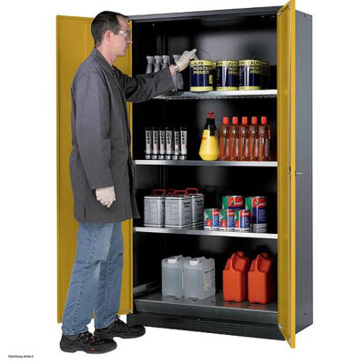 asecos chemical cabinet CS-CLASSIC, 105 cm, height 195 cm