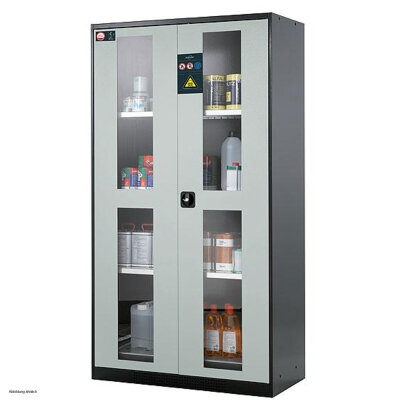 asecos chemical cabinet CS-CLASSIC-G, 105 cm, height 195 cm
