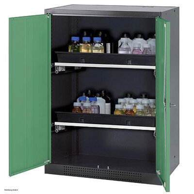 asecos chemical cabinet CS-CLASSIC, 81 cm, height 110 cm