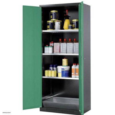 asecos chemical cabinet CS-CLASSIC, 81 cm, height 195 cm