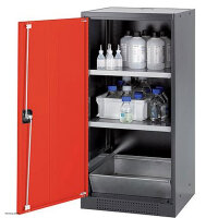 asecos chemical cabinet CS-CLASSIC, 54 cm, height 110 cm,...