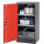 asecos chemical cabinet CS-CLASSIC, 54 cm, height 110 cm, door hinge right