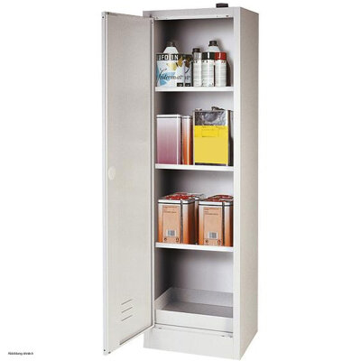 asecos chemical cabinet C-CLASSIC, 60 cm, door hinge left