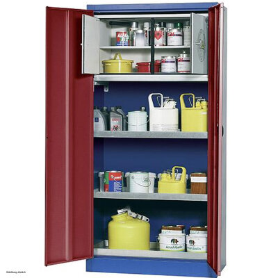 asecos environmental cabinet E-CLASSIC-UF, 95 cm, tray shelves STAWA-R
