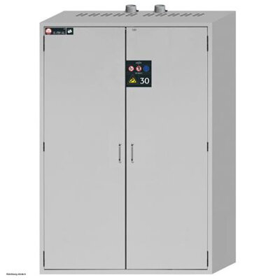 asecos pressurised gas cylinder cabinet G-CLASSIC-30, 140 cm