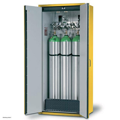 asecos pressurised gas cylinder cabinet G-CLASSIC-30, 90 cm