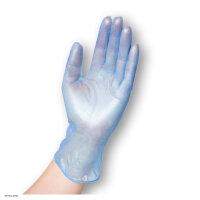 SEMPERGUARD Vinyl Powdered Blue Disposable Gloves