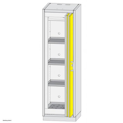 Düperthal safety storage cabinet PREMIUM M type 90, stainless steel interior fittings