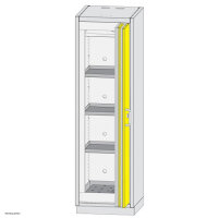 Düperthal safety storage cabinet PREMIUM M type 90, stainless steel interior fittings