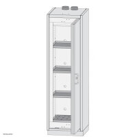 Düperthal cleanroom cabinet CLASSIC pure M type 90, inside stainless steel