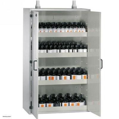 Düperthal cleanroom cabinet ACID pure XL, inside polypropylene