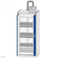 Düperthal safety cabinet TAP ONE LL type 90, with exhaust air monitoring