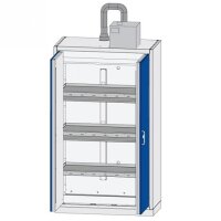 Düperthal safety cabinet TAP ONE XL type 90, with exhaust air monitoring