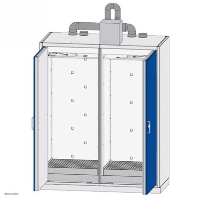 Düperthal safety cabinet SUPPLY XXL type 90, with exhaust air monitoring