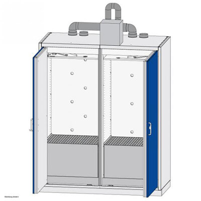 Düperthal safety cabinet SUPPLY XXL-3 type 90, with exhaust air monitoring