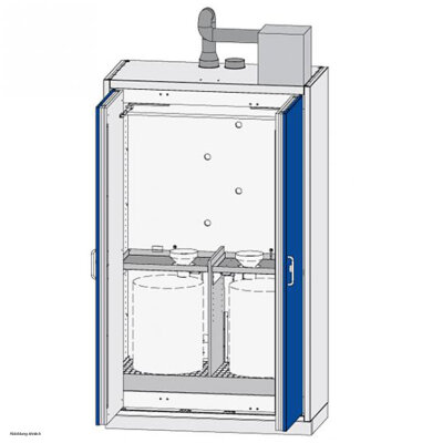 Düperthal safety cabinet DISPOSAL XL type 90, with exhaust air monitoring