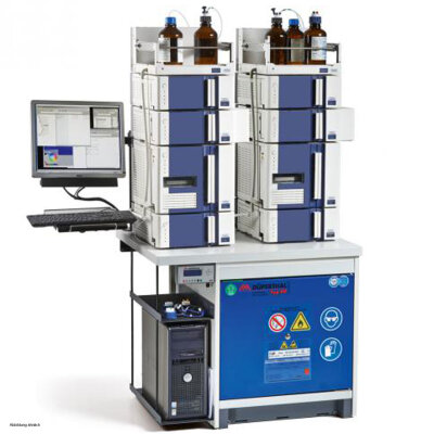Düperthal HPLC service station for the storage of HPLC wastes