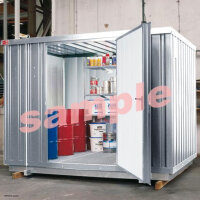 Düperthal safety storage container, galvanised, insulated