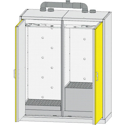 Düperthal safety cabinet type 90 COMPACT XXL for 60-/200-litre drum