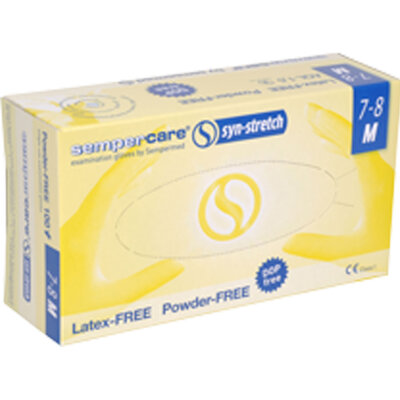 SEMPERCARE -in container- Vinyl SYN-STRETCH examination gloves