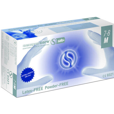 SEMPERCARE -in container- Nitrile Safe+ examination gloves
