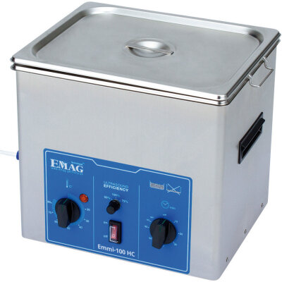 EMAG ultrasonic cleaner Emmi-100 HC with drain tap