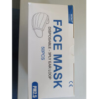 Medevice 3-Lagen Einwegmaske (50 Stück) - Mund-Nasen-Maske - Gesichtsmaske - auf Lager