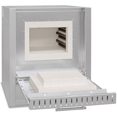 Nabertherm muffle furnace with fiber insulation and hinged door