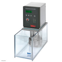 Huber bath thermostats with polycarbonate bath up to +100°C